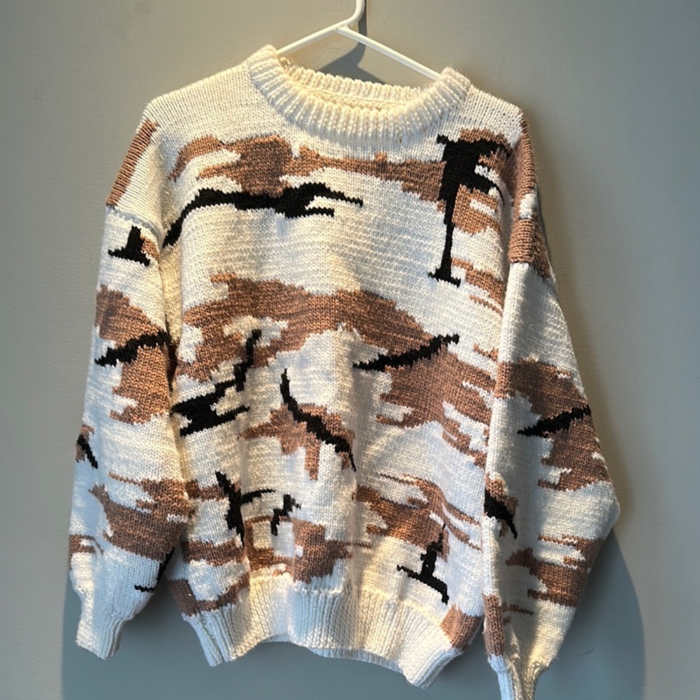 Men's Camouflage Crewneck Sweater